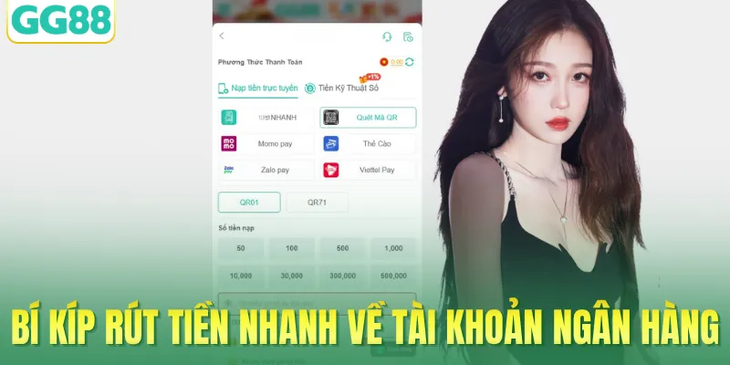 Bí kíp rút tiền nhanh về tài khoản ngân hàng