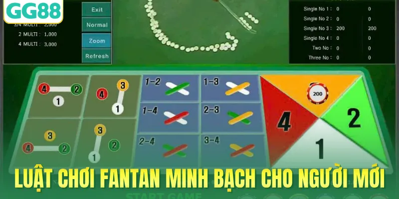 Luật chơi Fantan minh bạch cho người mới