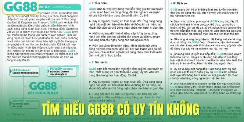 Tìm hiểu GG88 có uy tín không