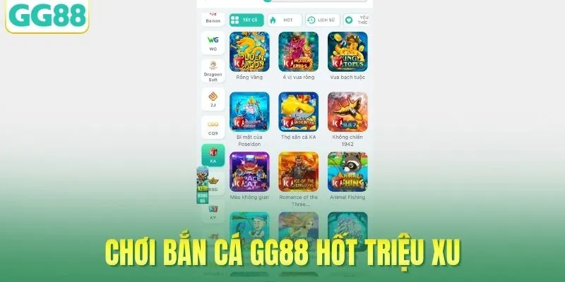 Chơi bắn cá GG88 hốt triệu xu