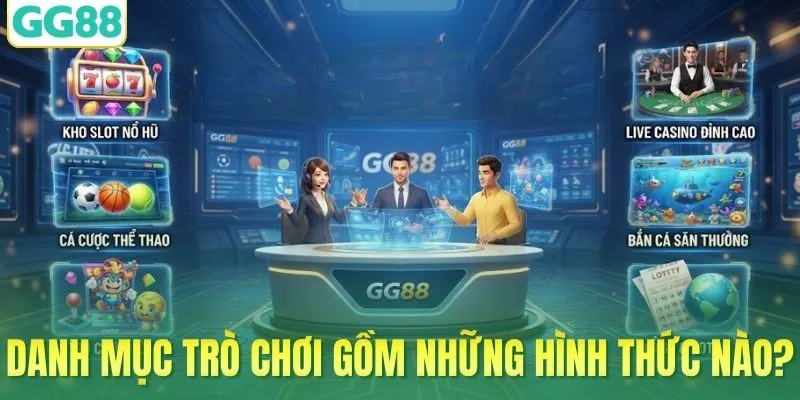 Danh mục sản phẩm của GG88 gốm hình thức giải trí nào?