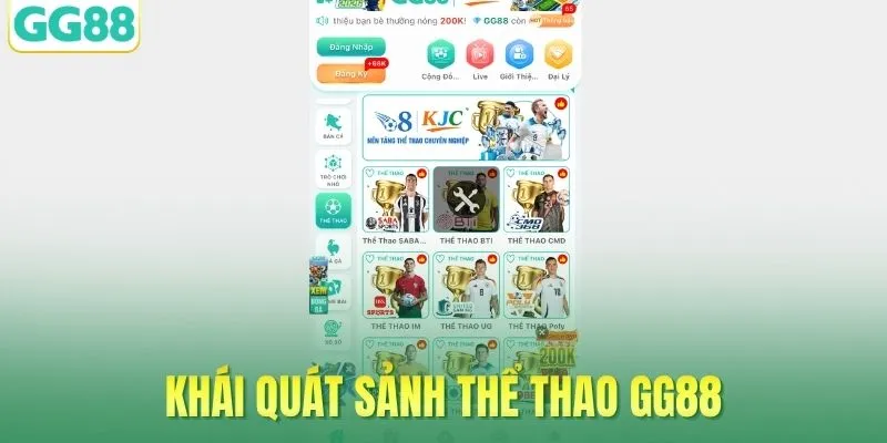 Khái quát sảnh thể thao GG88